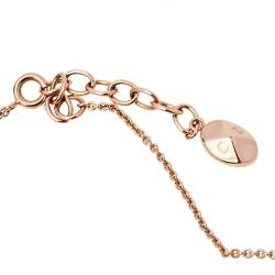 Pre Owned قلادة ديور ستاشون معدن ذو لون ذهبي وردي وكريستال ولؤلؤ صناعي كاناج 