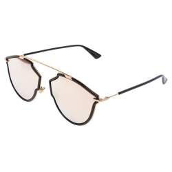 مملوكة مسبقًا Dior Gold Tone/Black DiorSoRealRise Mirrored Sunglasses