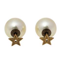 مملوكة مسبقًا أقراط ديور ميز أون ديور تريبال نجمة مرصعة لؤلؤ صناعي 