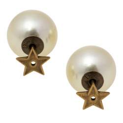 مملوكة مسبقًا أقراط ديور ميز أون ديور تريبال نجمة مرصعة لؤلؤ صناعي 