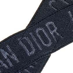 Pre Owned Dior Black Stretch Double Band J'Adior Headband