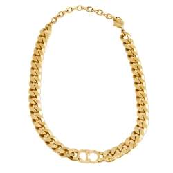 Pre Owned Dior Gold Tone Danseuse Etoile Choker Necklace