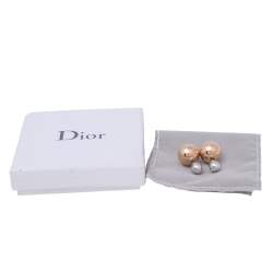 Dior Tribales Two Tone Stud Earrings