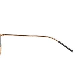 Pre Owned Dior Gold/Grey Acetate DiorSplit1 Mirror Aviator Sunglasses