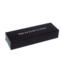 Pre Owned Dior Gold Tone Crystal Oblique Charm Bracelet 