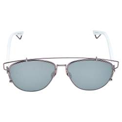 Dior White/Grey TVG0T DiorTechnologic Aviator Sunglasses