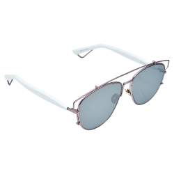 Dior White/Grey TVG0T DiorTechnologic Aviator Sunglasses