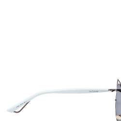 Dior White/Grey TVG0T DiorTechnologic Aviator Sunglasses