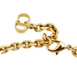 مملوكة مسبقًا سوار ديور لؤلؤ صناعي بسلسلة ذهبي اللون 