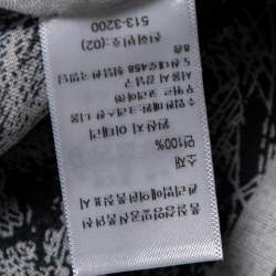 Pre Owned Dior Navy Blue Toile De Jouy Printed Cotton Square Scarf