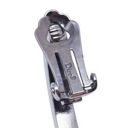 مملوكة مسبقًا أقراط ديور فينتدج معدن رصاصي مزخرف كريستال نصف حلقة