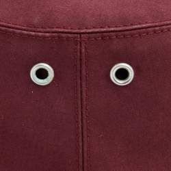 مملوكة مسبقًا Christian Dior Burgundy Oblique Teddy-D Brim Reversible Bucket Hat 56