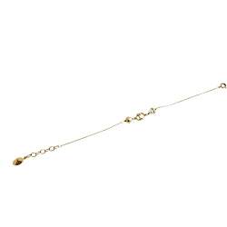 Pre Owned Dior Mise En Dior Faux Pearl Gold Tone Bracelet