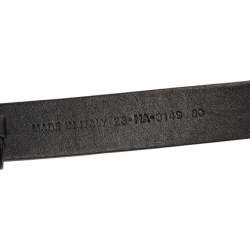 Pre Owned حزام ديور جلد أسود بإبزيم شعار الماركة سي دي 80 سم