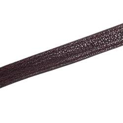 مملوكة مسبقًا Dior Dark Brown Leather CD Logo Double Waist Belt 90CM