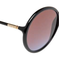 Pre Owned نظارة شمسية ديور سو  ستيلير 2 سوداء  مستديرة