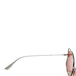 Dior Silver Tone/Brown 3YG2M Aviator Sunglasses