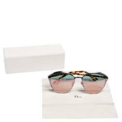 Pre Owned نظارة شمسية ديور ديور مرمر بني تركواز عين قطة 