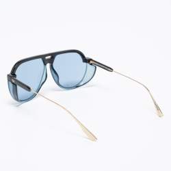 Pre Owned Dior Black/Blue DiorClub3 Aviator Sunglasses