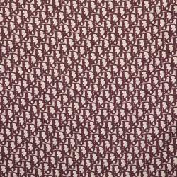 Pre Owned وشاح كريستيان ديور حرير ثنائي اللون أبليك