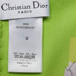 مملوكة مسبقًا Dior Multicolor Le Jardins de Monsieur Dior Silk Scarf