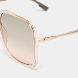 Pre Owned Dior Pink DiorSoStellaire1 Oversized Square Gradient Sunglasses
