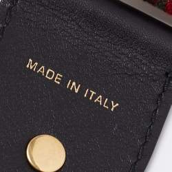 Pre Owned Dior Multicolor Canvas and Leather Studded Saddle Shoulder Bag Strap