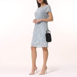 مملوكة مسبقًا Dior Black Cannage Leather Lady Dior Chain Phone Holder 