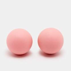 Pre Owned Dior Mise En Dior Tribales Matte Pink Gold Tone Metal Stud Earrings