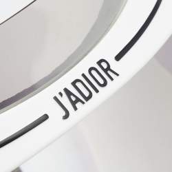 Pre Owned Dior White/Silver Mirrored DiorClub1 Sun Visor