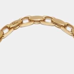 مملوكة مسبقًا Dior Aged Gold Tone Luck Star Locket Necklace