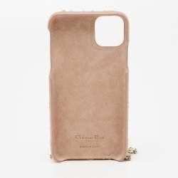 Dior Beige Cannage Quilted Leather iPhone 11 Pro Max Case