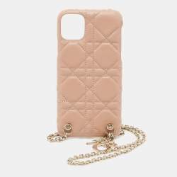 Dior Beige Cannage Quilted Leather iPhone 11 Pro Max Case