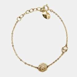 Dior CD Rose Gold Tone Metal Bracelet