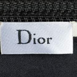 مملوكة مسبقًا Dior Black ABCDior H 'Homme' Print Silk Mitzah Scarf