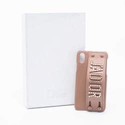 Dior Beige Leather J'Adior iPhone X/XS Cover