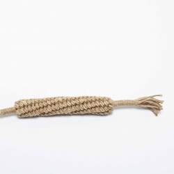 Pre Owned Dior Beige Jute Diornatural Slim Belt 
