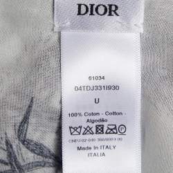 مملوكة مسبقًا Dior White Toile de Jouy Tropicalia Cotton Shawl 