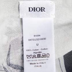 مملوكة مسبقًا Dior White Toile de Jouy Tropicalia Cotton Shawl 