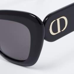 Pre Owned Dior Black / Grey DiorBobby Cat Eye Sunglasses