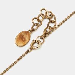 Pre Owned Dior Tell Me Dior Zodiac Pisces Pendant Necklace