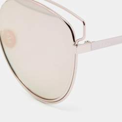 Dior Silver Tone/Green Mirror Sideral 2 Cat-Eye Sunglasses