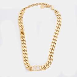 مملوكة مسبقًا Dior Gold Tone Danseuse Etoile Choker Necklace