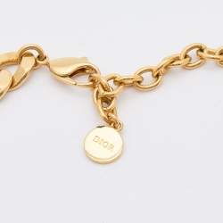 مملوكة مسبقًا Dior Gold Tone Danseuse Etoile Choker Necklace
