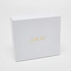 Pre Owned Christian Dior Brown/ White African Print Cotton Head Wrap