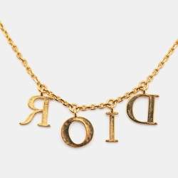 Dior Dio(r)evolution Crystal Gold Tone Necklace