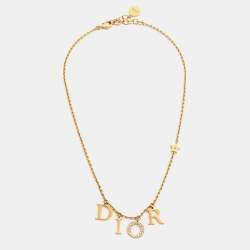 Dior Dio(r)evolution Crystal Gold Tone Necklace