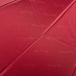 Pre Owned Dior Red Nylon Folding Umbrella