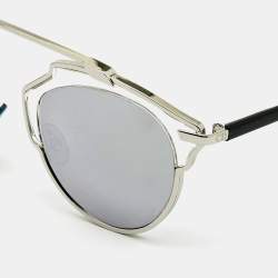 Pre Owned Dior Silver/Black Dior So Real Mirrored Sunglasses