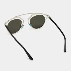 Pre Owned Dior Silver/Black Dior So Real Mirrored Sunglasses